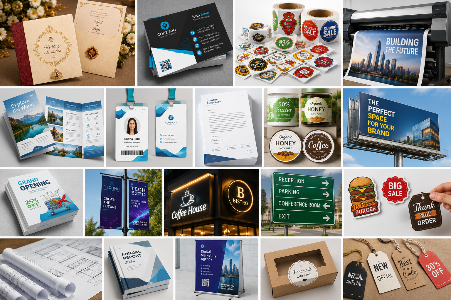 Die cutting services at Thirumala Printers Hosur - custom shape cutting for stickers and labels